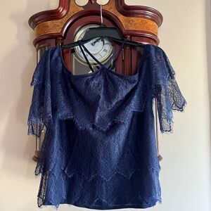 WHBM Cold shoulder top